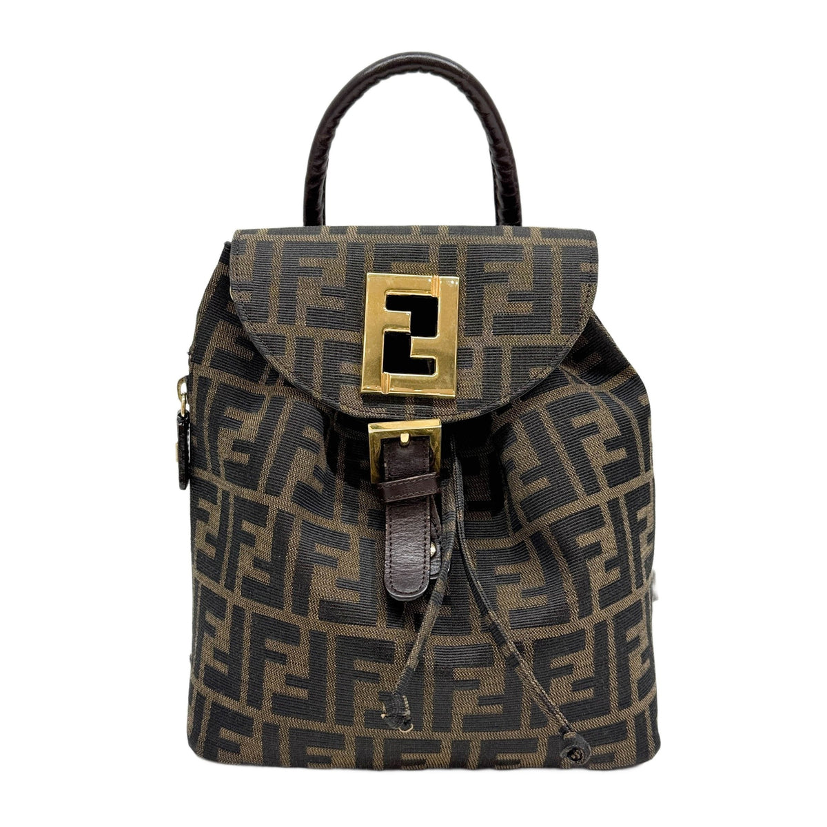 Brown Zucca Canvas Backpack
