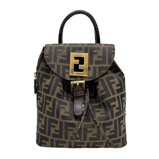 Brown Zucca Canvas Backpack
