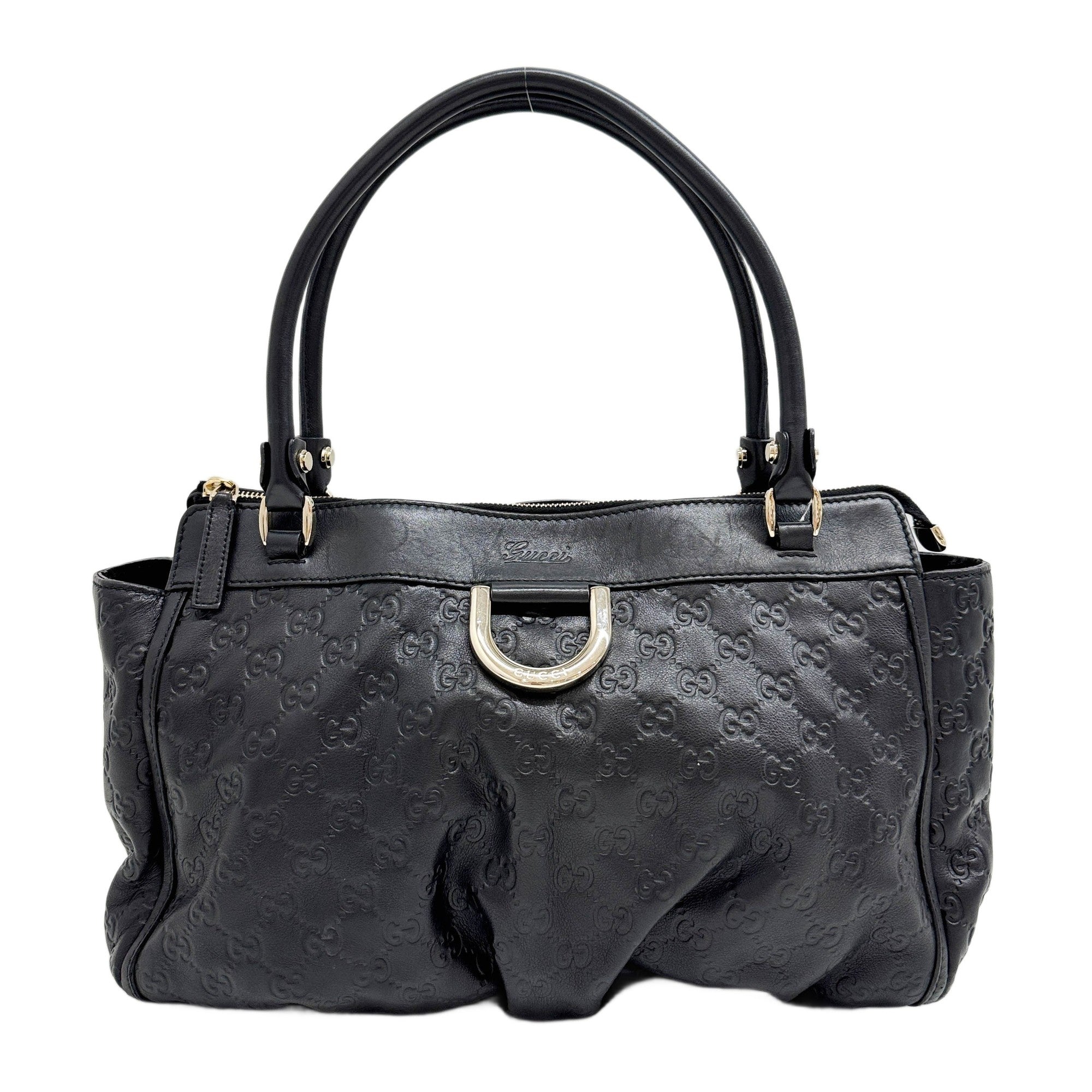 Black GG Canvas Shoulder Bag