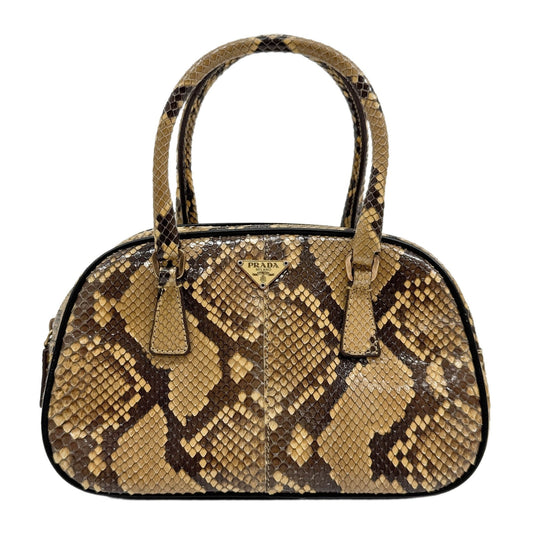 Brown Python Leather Hand Bag