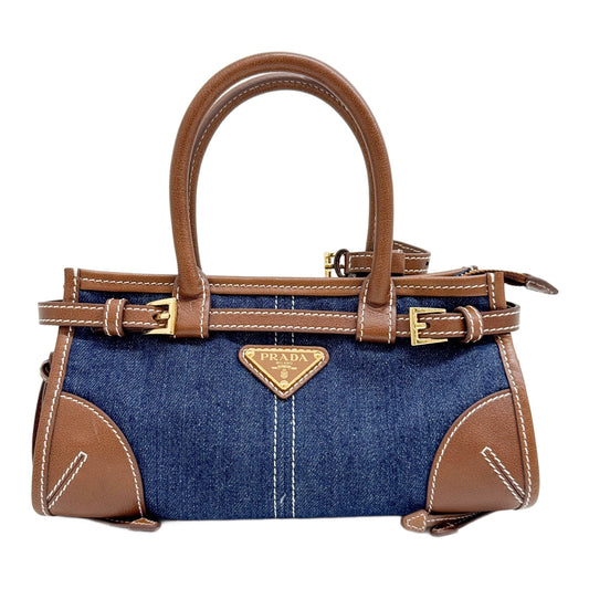 Mini Bonnie Blue Denim Two Way Bag
