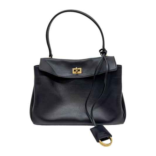 Small Rodeo Black Leather Two Way Bag
