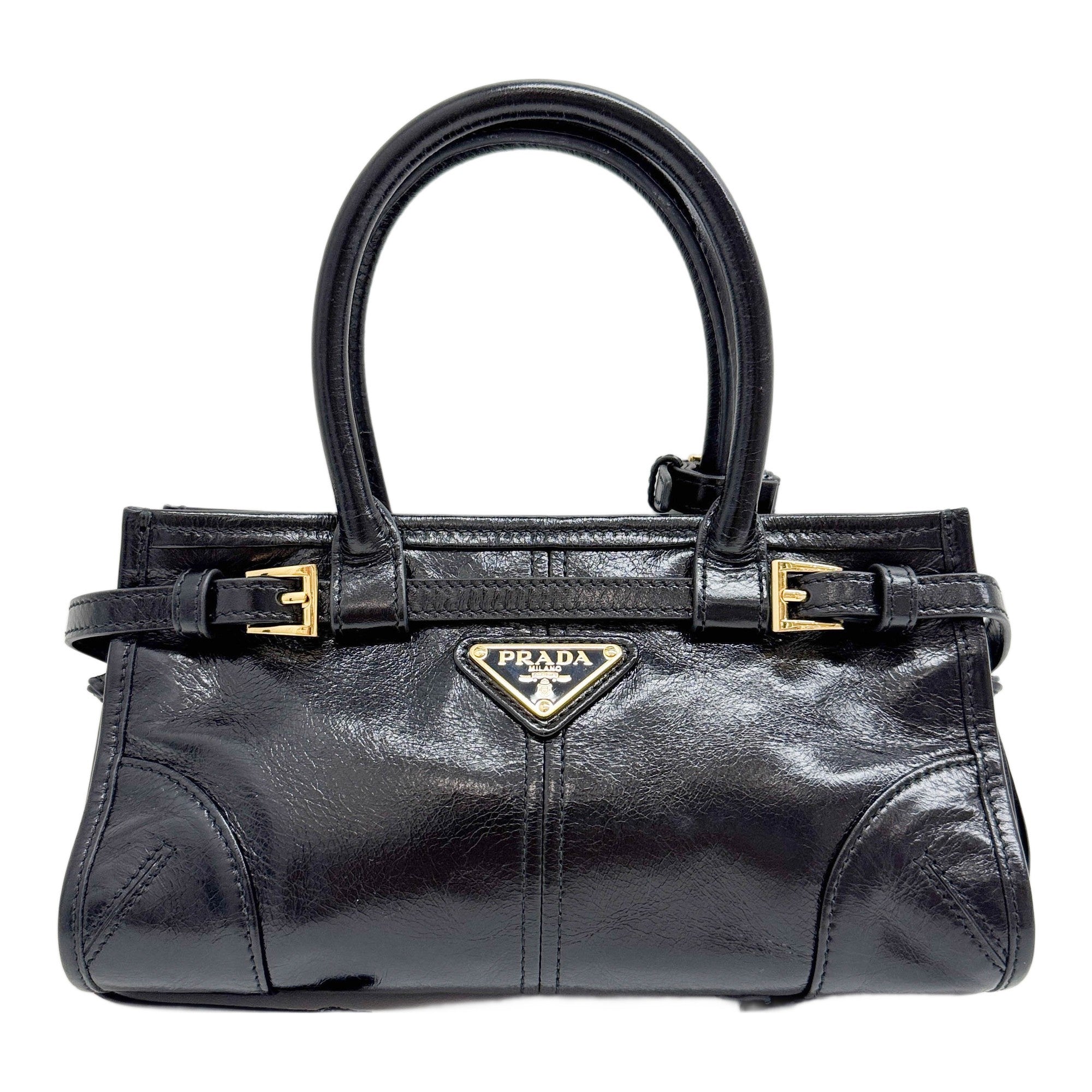 Mini Bonnie Black Leather Two Way Bag