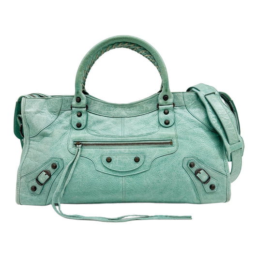 Part Time Mint Green Leather Shoulder Bag