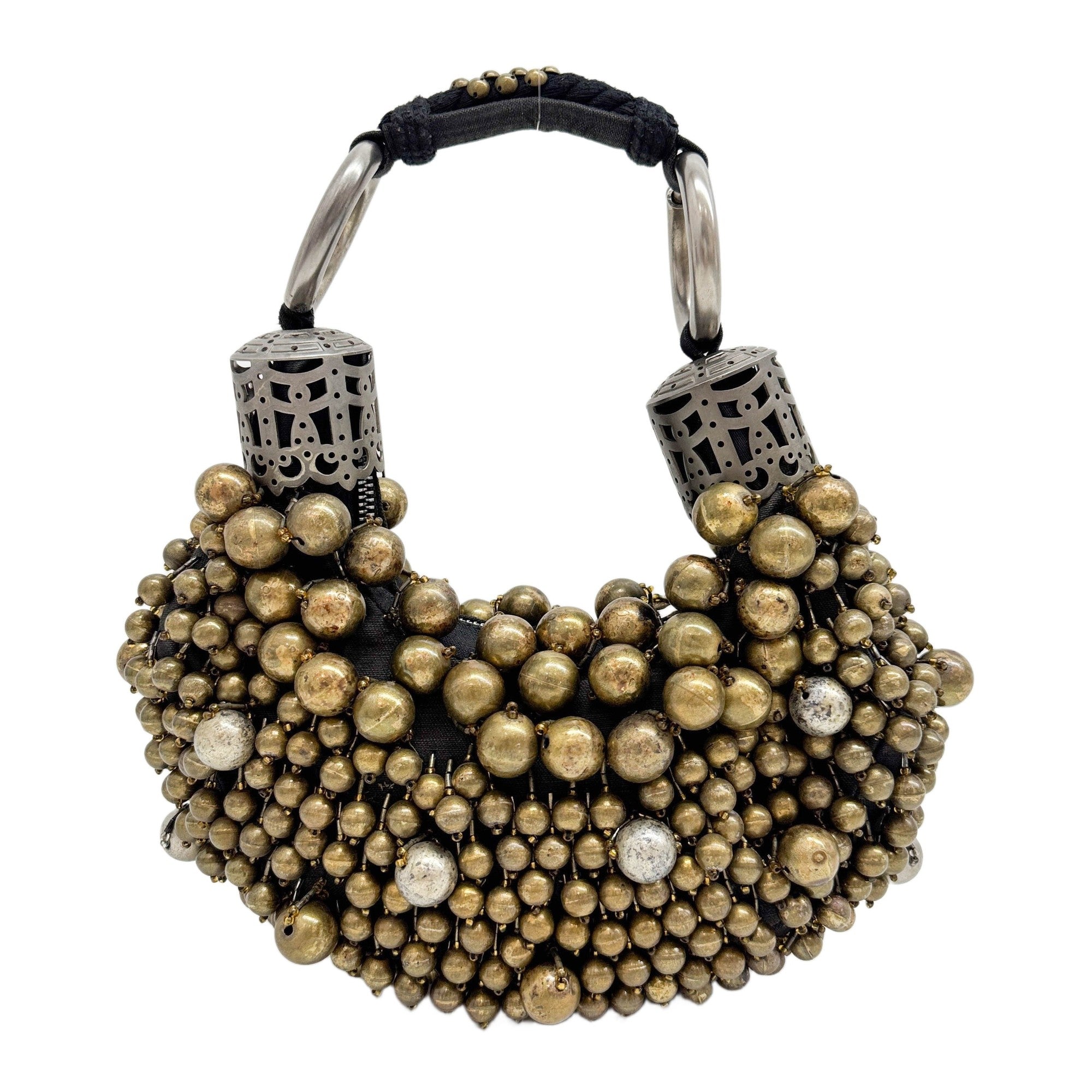 Chloe x Phoebe Philo Gold Beaded Bracelet Hobo Bag