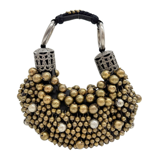 Chloe x Phoebe Philo Gold Beaded Bracelet Hobo Bag