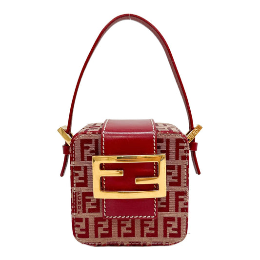Vanity Red Zucchino Canvas Handle Bag