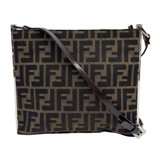Brown Zucca Canvas Satchel Bag