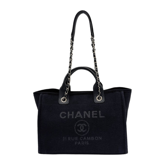 Deauville 2021-2026 Black Canvas Two Way Bag
