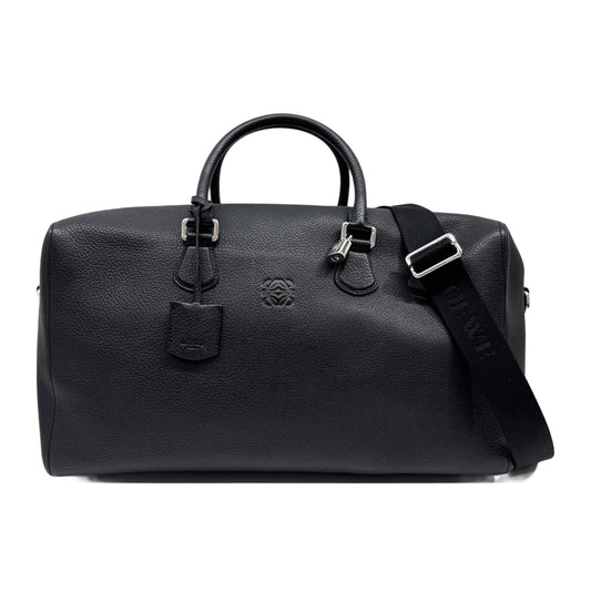 Amazona 44 Black Leather Luggage Hand Bag