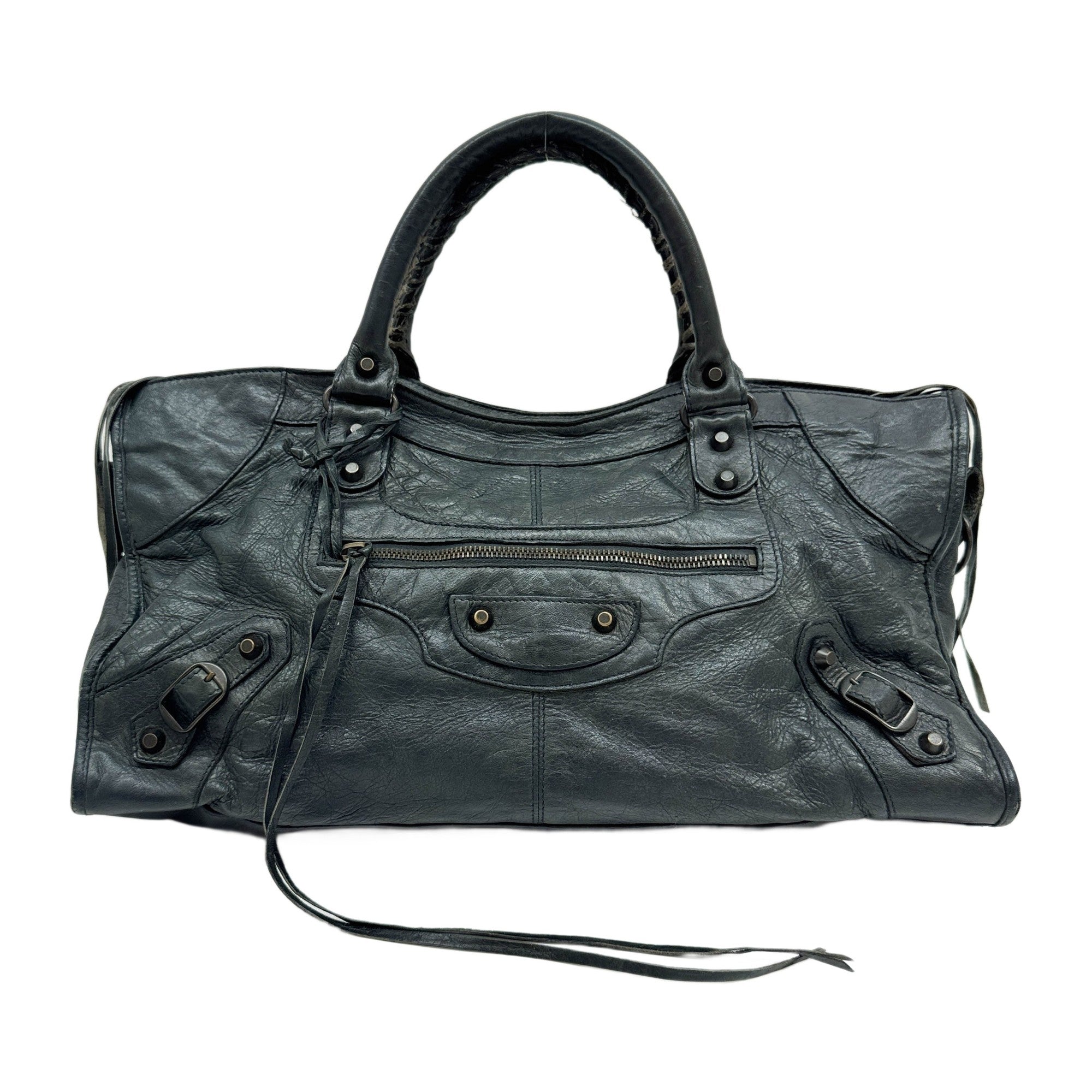 Part Time Duck Green Leather Two Way Bag
