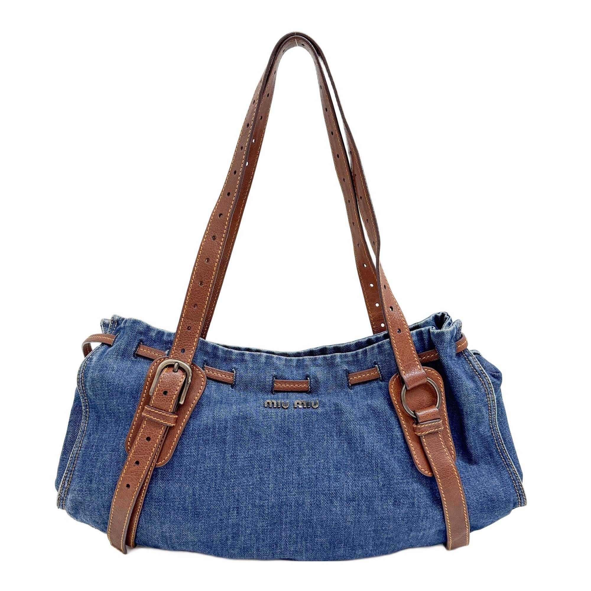 Blue Denim Shoulder Bag
