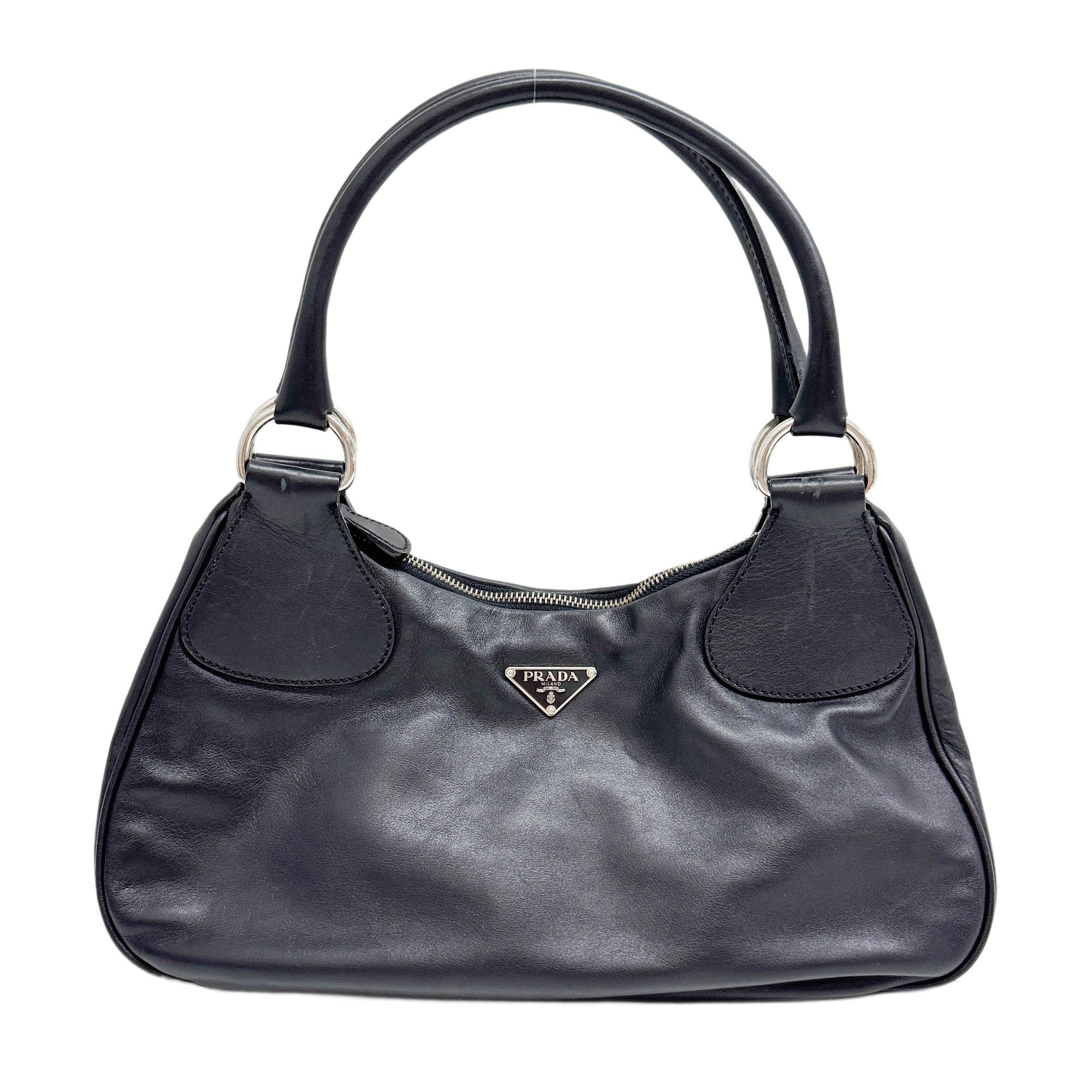 Black Leather Shoulder Bag