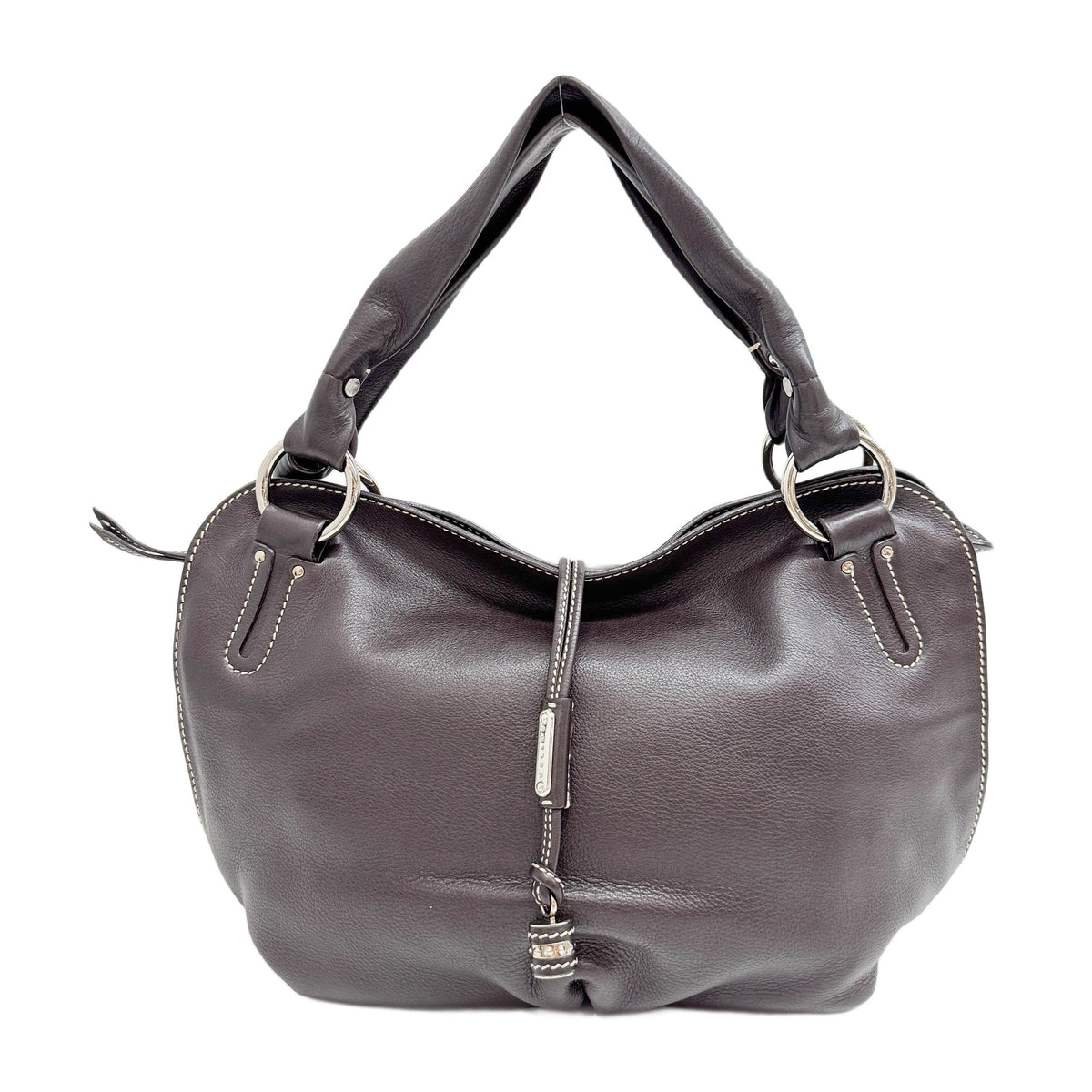 Bitter Sweet Espresso Brown Leather Hand Bag