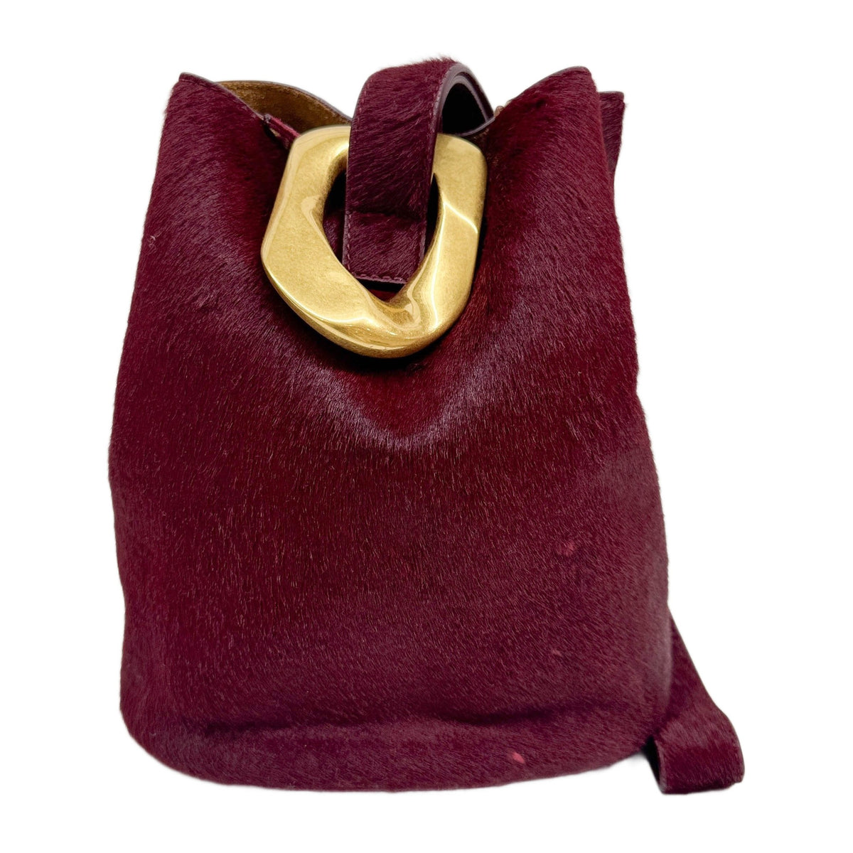 Mini Drop Red Pony Hair Handle Bag