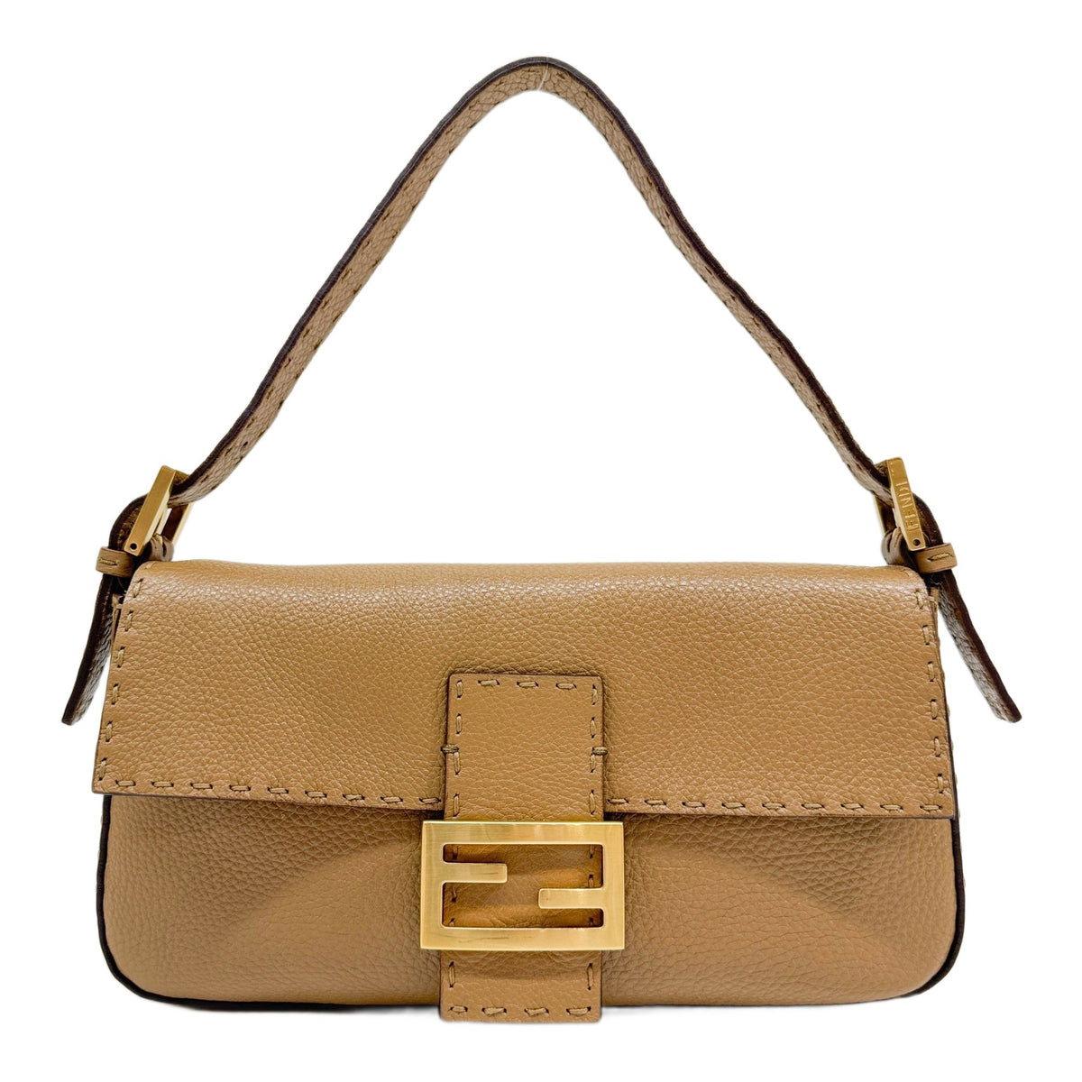 Baguette Selleria Brown Leather Shoulder Bag
