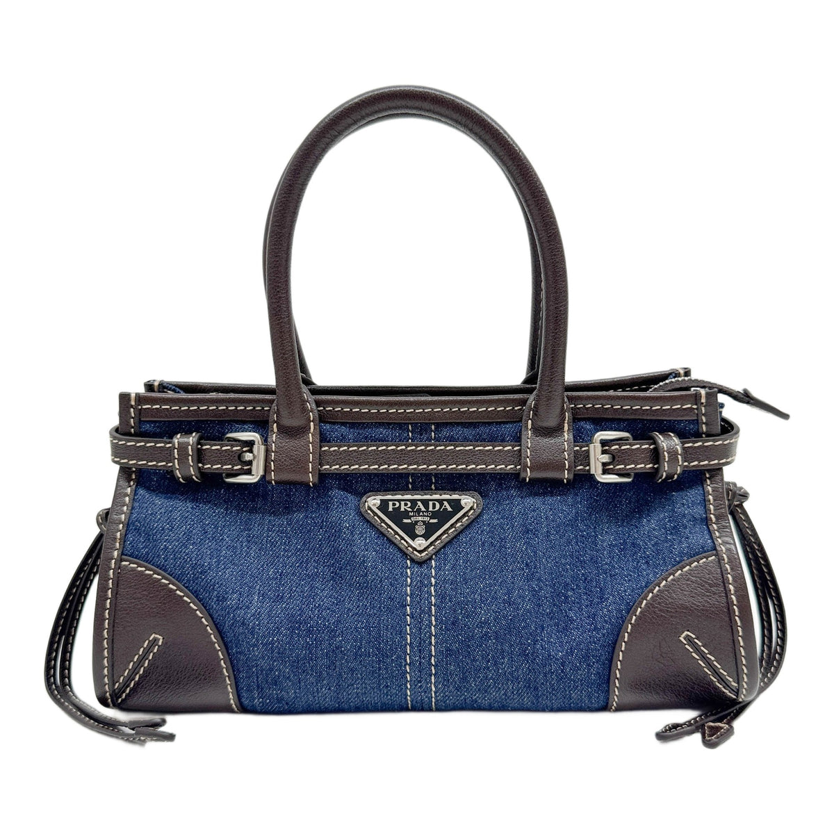 Mini Bonnie Blue Denim Two Way Bag