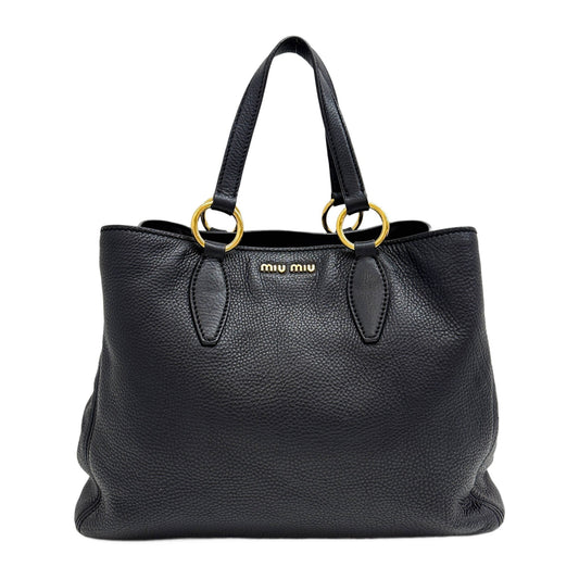 Black Leather Two Way Bag