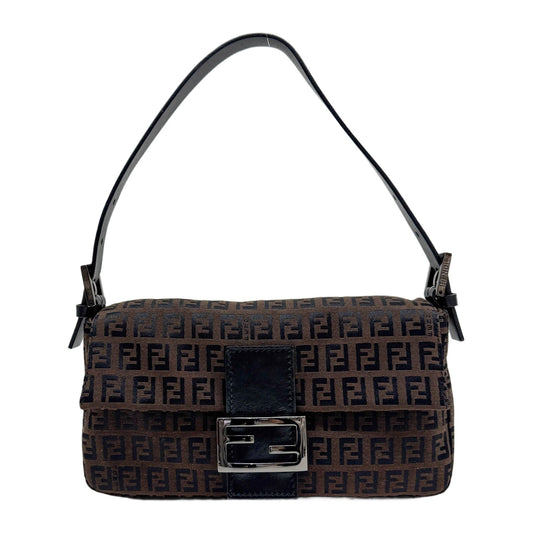 Baguette Brown Zucchino Canvas Shoulder Bag
