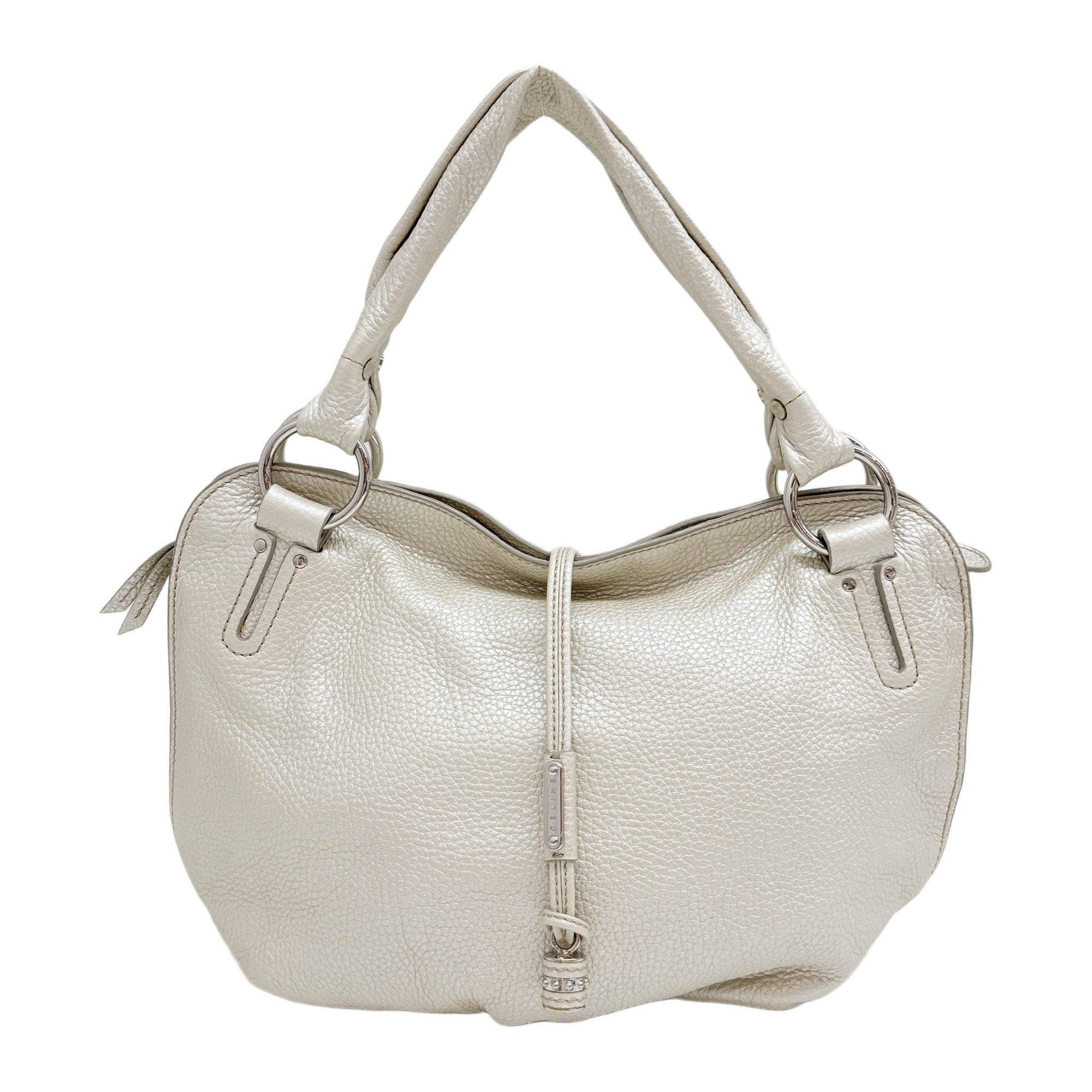 Bittersweet Pearl White Leather Shoulder Bag