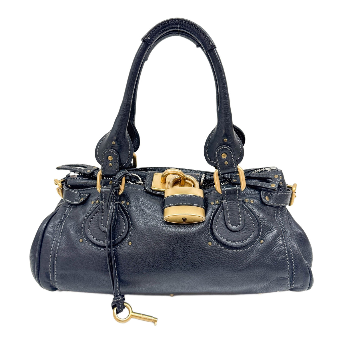 Paddington Black Leather Shoulder Bag
