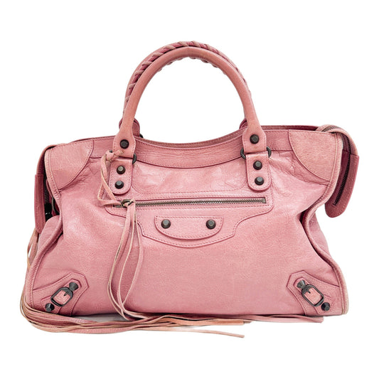 The City Rusty Pink Leather Two Way Bag