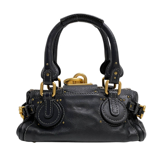 Mini Paddington Black Calfskin Shoulder Bag