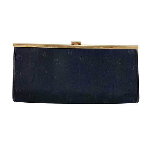 Vintage Black Canvas Hand Bag