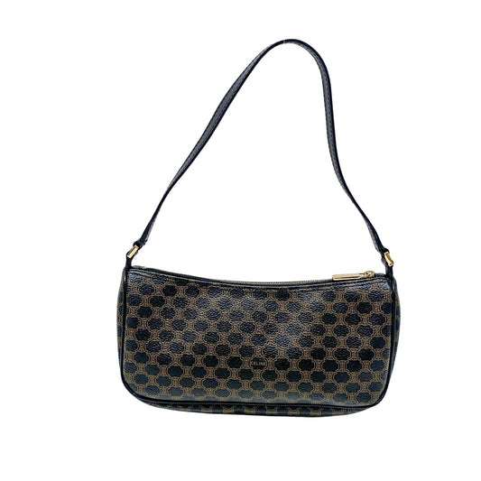 Macadam Small Black Coated Canvas Shoulder Bag