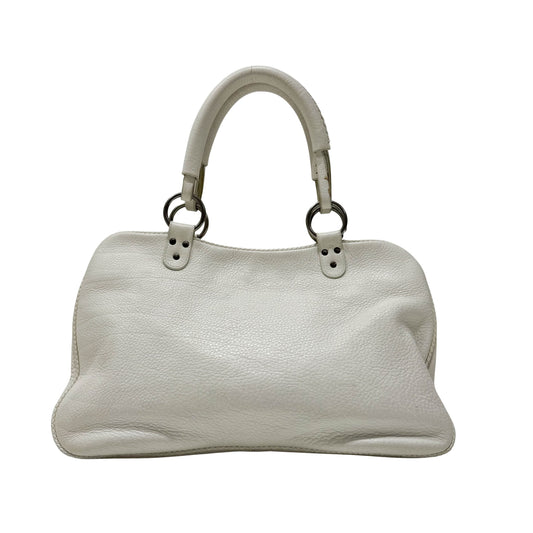 Gaucho White Leather Two Way Bag