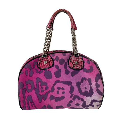 Gambler Dice Pink Leopard Print Handbag