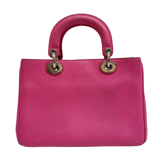 Vintage Pink Leather Hand Bag