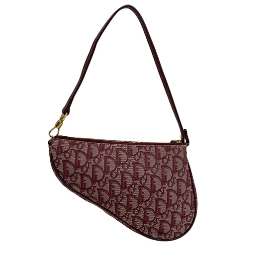 Saddle Red Trotter Canvas Shoulder Bag