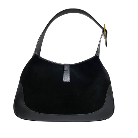 Jackie Black Suede Shoulder Bag