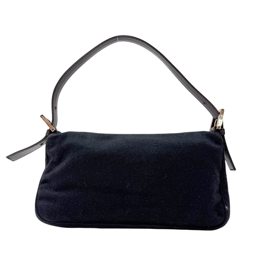 Baguette Black Cashmere Shoulder Bag