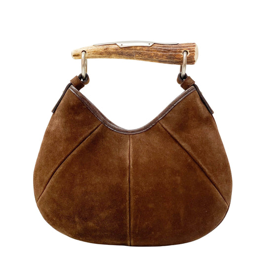 Mombasa Brown Suede Hand Bag