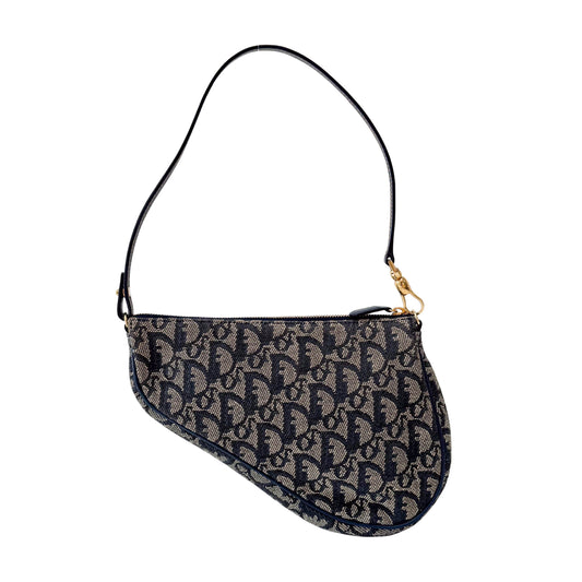 Mini Saddle Vintage Navy Trotter Shoulder Bag