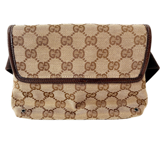 GG Canvas Brown Mini Bag