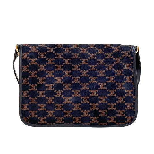 Macadam Black Suede Shoulder Bag