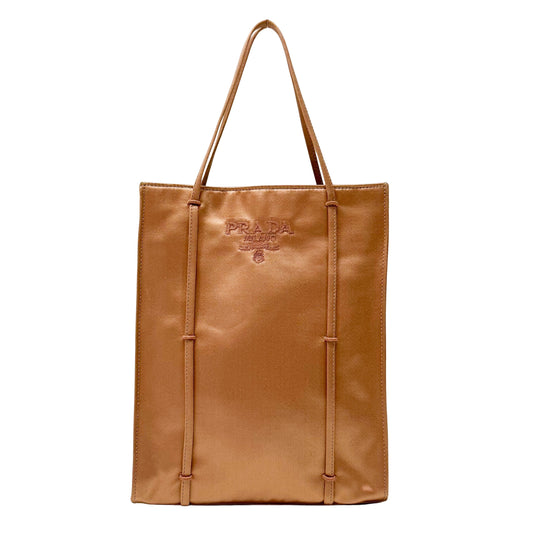 Mini Pink Satin Tote Bag