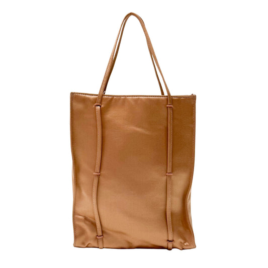 Mini Pink Satin Tote Bag