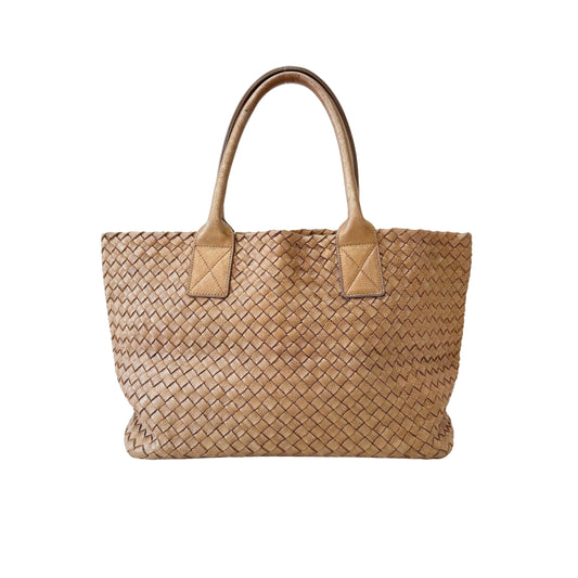 Cabat PM Gold Leather Shoulder Bag