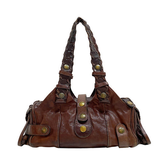 Brown Leather Shoulder Bag