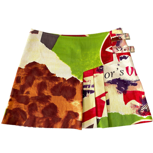 Dior Victim Collection Mini Skirt by John Galliano SIZE US 6