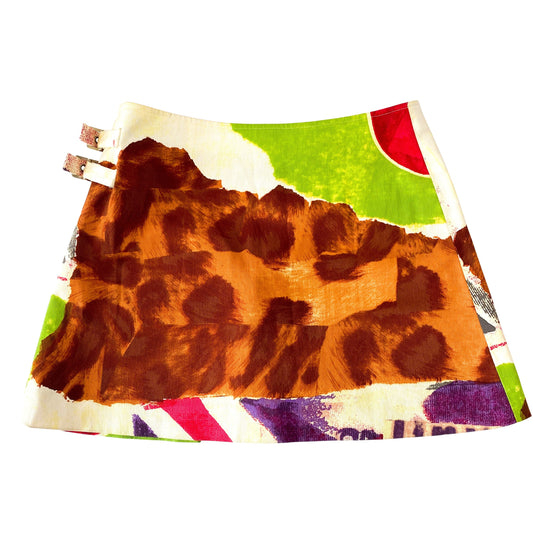 Dior Victim Collection Mini Skirt by John Galliano SIZE US 6