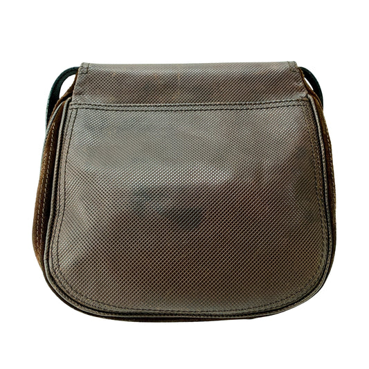 Vintage Brown Suede Shoulder Bag