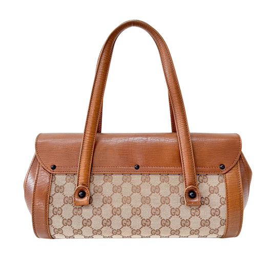 Bamboo Bullet Brown Leather Bag