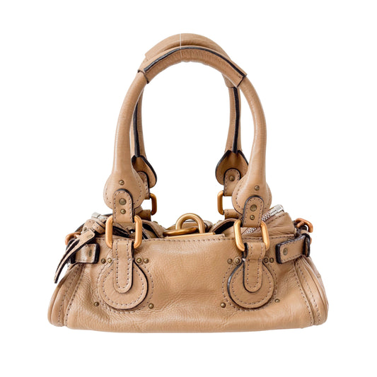 Mini Paddington Brown Leather Shoulder Bag