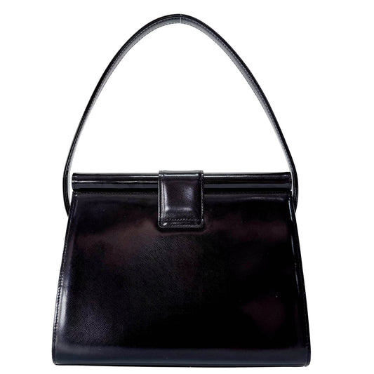 Vinatge Black Top Handle Bag