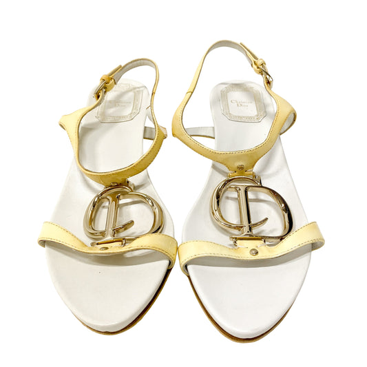 Vintage White Heel Sandals SIZE 35